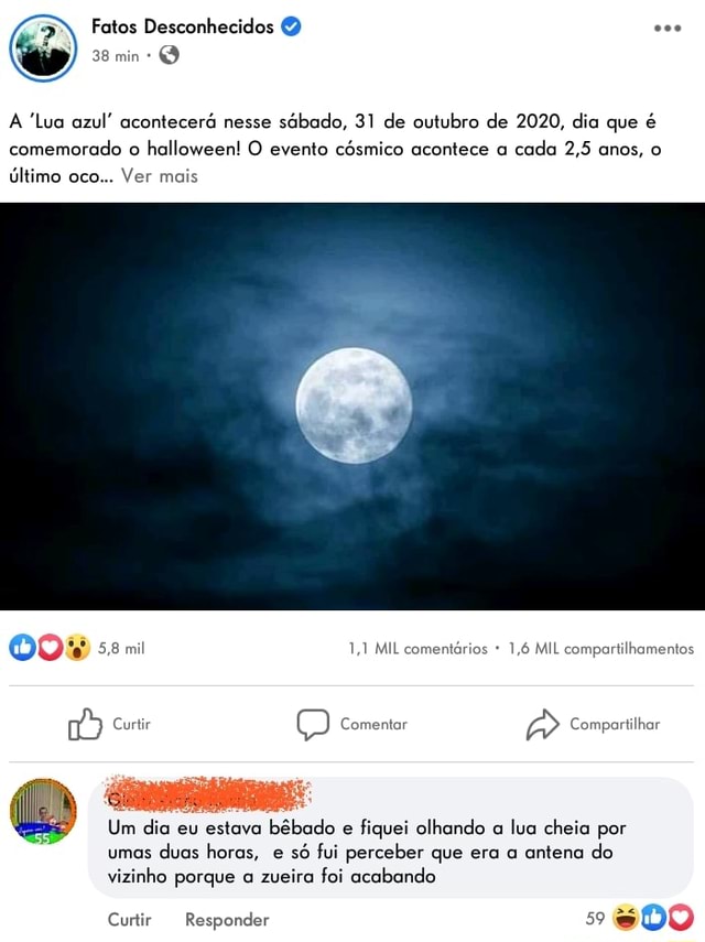 Quando é comemorado o dia da lua?