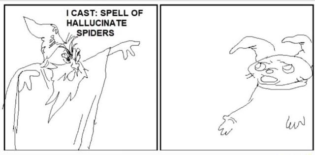 CAST: SPELL OF HALLUCINATE SPIDERS - iFunny Brazil