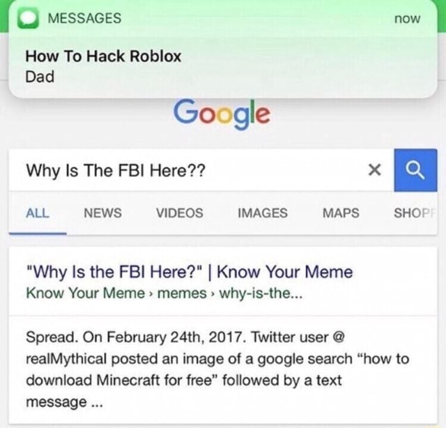 How To Hack Roblox Why Is The Fbi Here All News Videos Images Maps Shoe Why Is The Fbi Here I Know Your Meme Know Your Meme Memes Why Is The Spread - allday hack roblox
