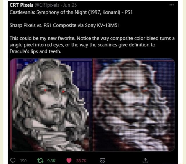 Pixel Perfect - CRT Pixels @CRipixels Castlevania: Symphony of the ...