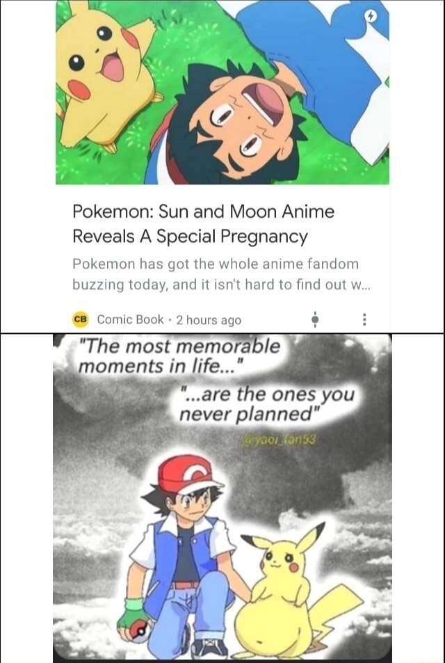 Pokemon: Sun and Moon Anime Reveals A Special Pregnancy Pokemon has got ...