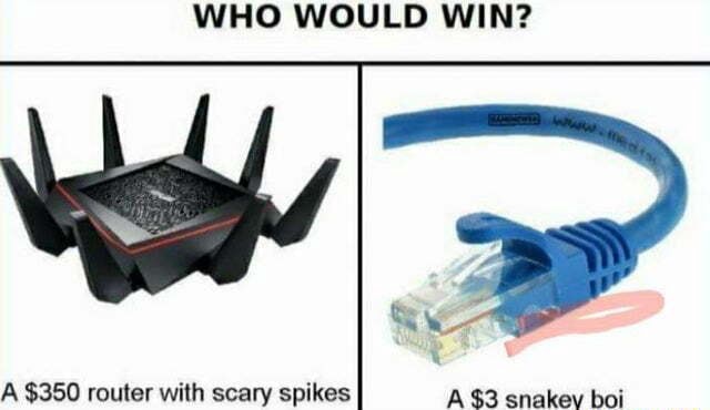 Lets vote! - WHO WOULD WIN? A $350 router with scary spikes $3 snakey ...