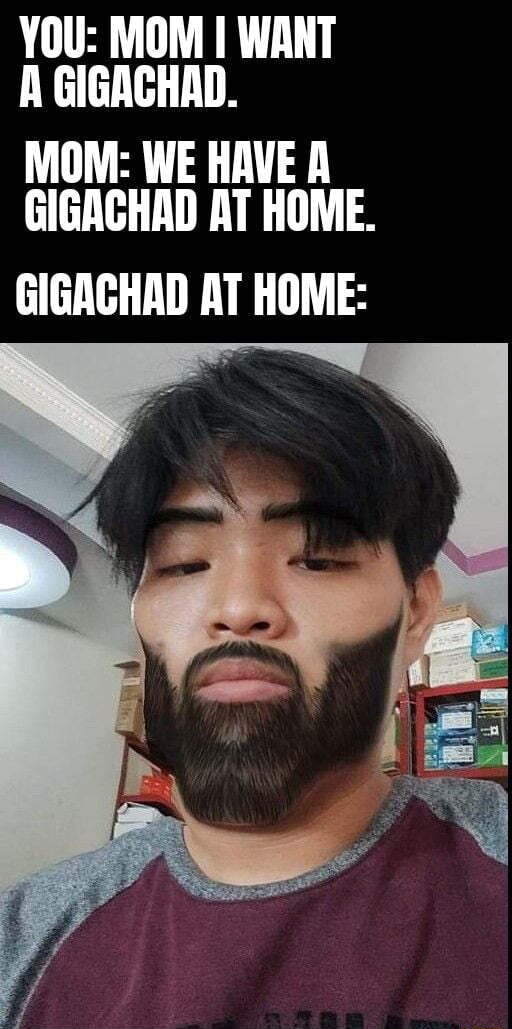 Dank Memes on X: Incase y'all wondered how a real giga chad looks