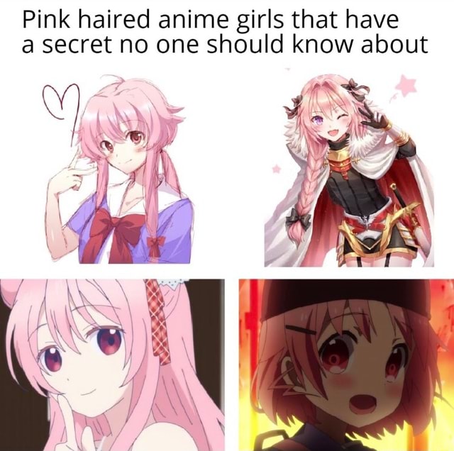 Pink haired anime girls that have a secret no one should know about ...
