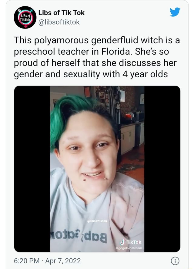Libs of tik tok libsoftiktok this polyamorous genderfluid witch is a