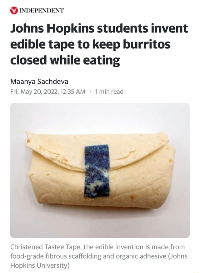 Oooor... you could just learn how to fold a burrito the right way?? INDEPENDENT Johns
