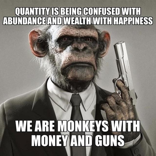 Gorilla Suits - QUANTITY IS BEING CONFUSED WITH ABUNDANCE AND WEALTH ...