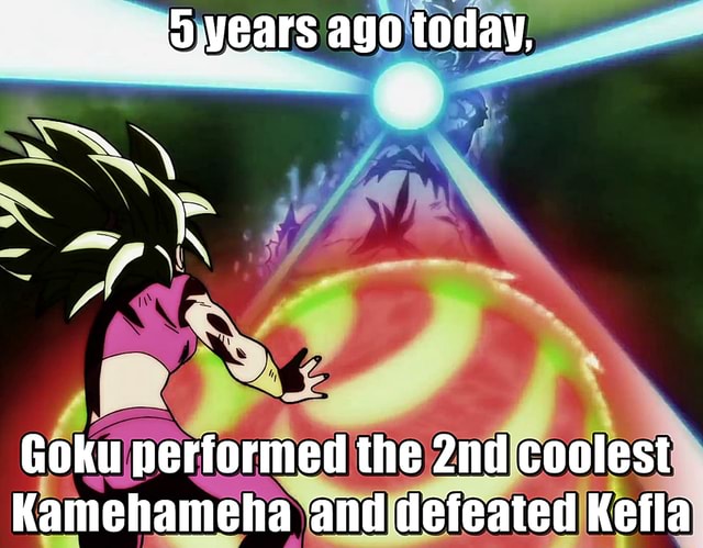 Goku performed the Kamehameha and defeated Kefla - iFunny