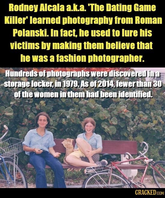 Rodney Alcala a.k.a. 'The Dating Game Killer' learned photography from