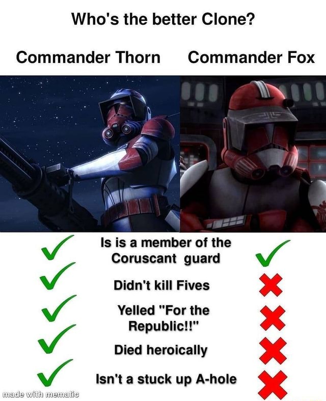 commander thorn and fox