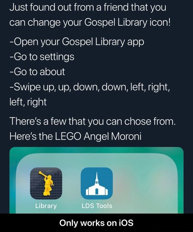 gospel library app help