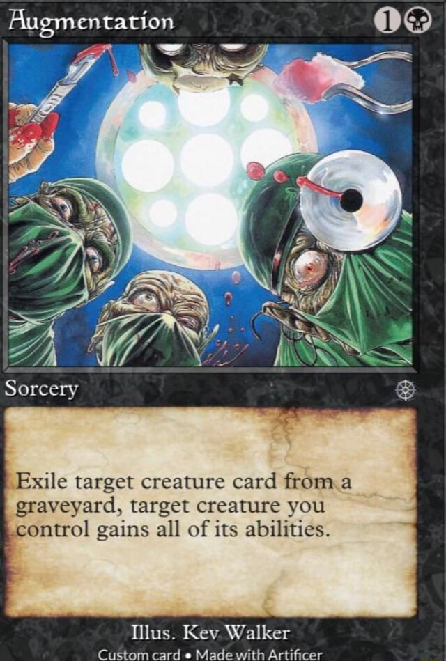 Tab Target Creature Augmentation Sorcery Exile target creature card from a graveyard ...