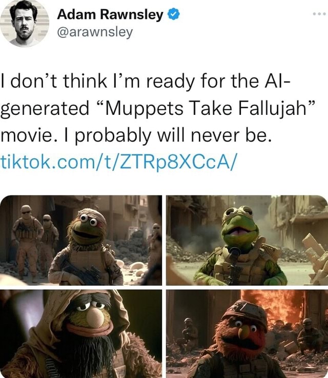 Adam Rawnsley I Dont Think Im Ready For The Al Generated Muppets