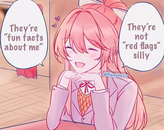 They're not red flags, silly. They're fun facts about me!