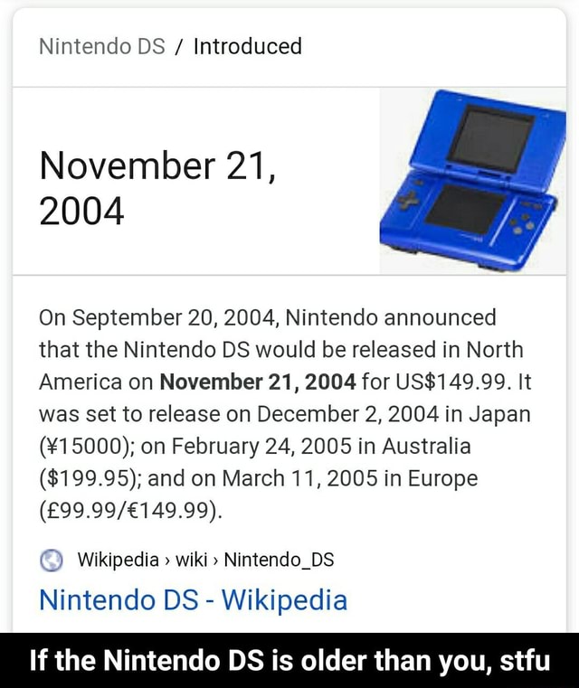 Nintendo DS - Wikipedia