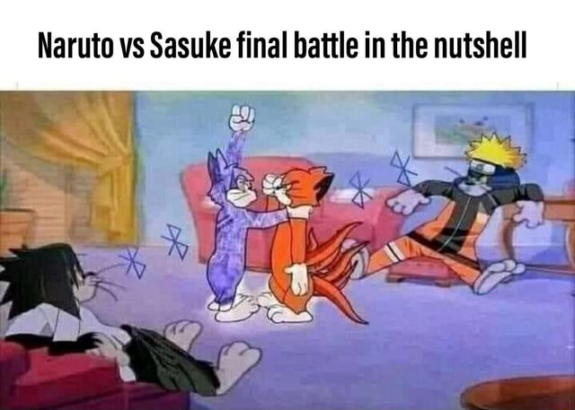 Naruto vs Sasuke final battle in the nutshell 