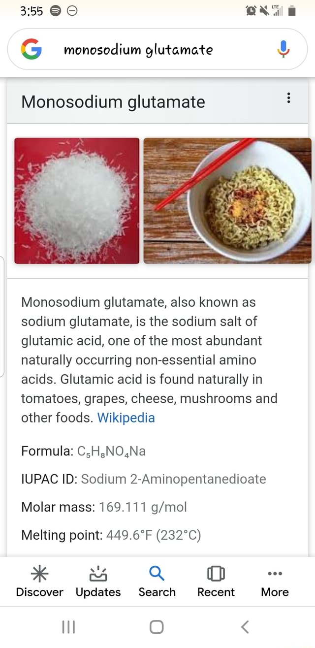 G monosodium glutamate Y Monosodium glutamate Monosodium glutamate, also known as sodium