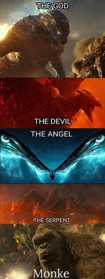 THE DEVIL, THE ANGEL Monke - iFunny