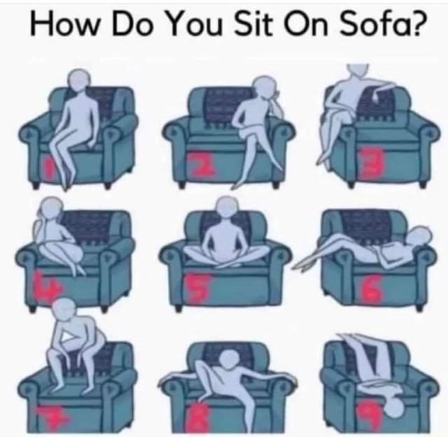 How Do You Sit On Sofa? one iFunny