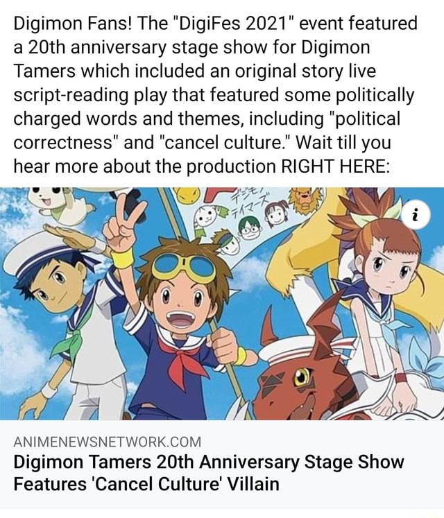 DigiFes 2021 Celebrates 20 Years of Digimon Tamers with Visual