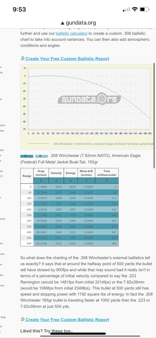 Fe) org further and use our ballistic calculator to create a custom