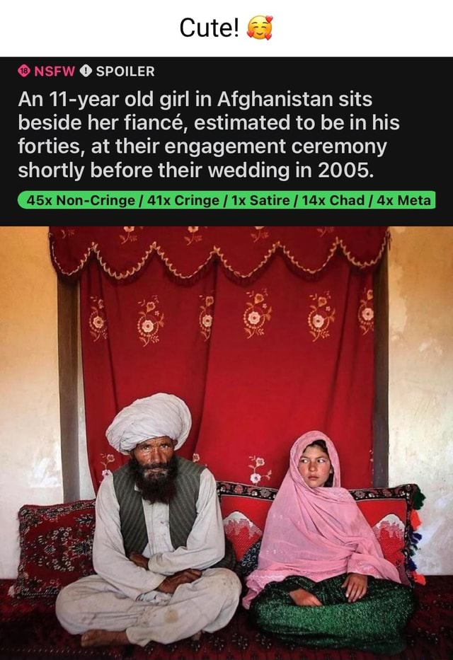 Cute! & NSFW SPOILER An 11-year Old Girl In Afghanistan Sits Beside Her ...