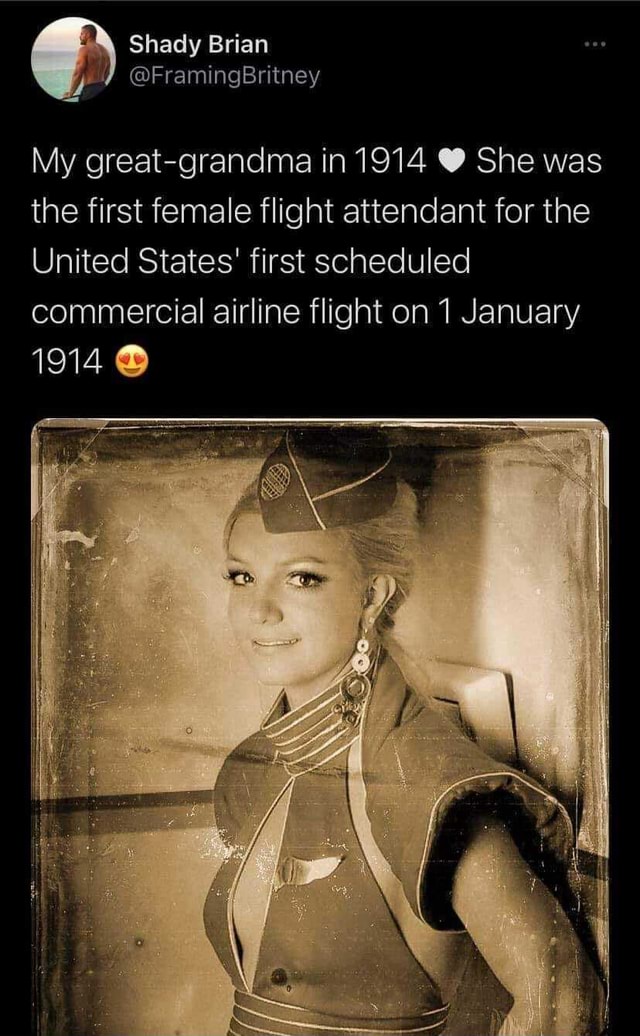 my-great-grandma-in-1914-she-was-the-first-female-flight-attendant-for