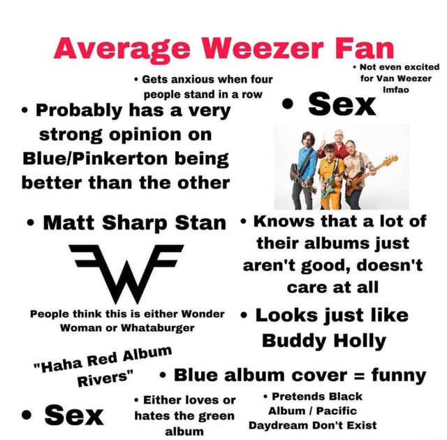 Average Weezer Fan Not Even Excited Gets Anxious When Four