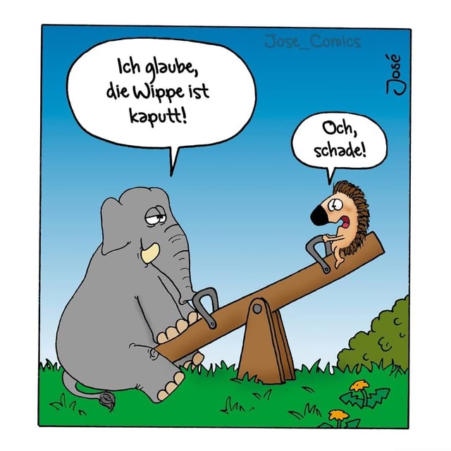 \ch glaube, die Wippe ist kaputt! Keke