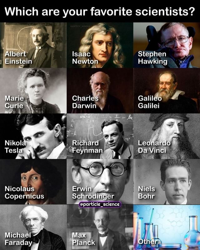 Which are your favorite scientists? Aa Albert Einstein Marie Curie ...