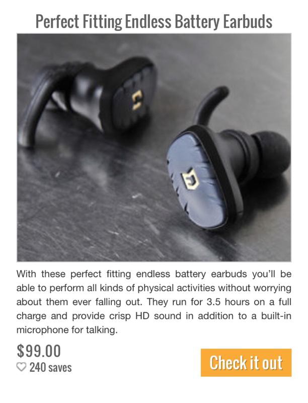 Endless Battery Earbuds With these perfect fitting endless battery