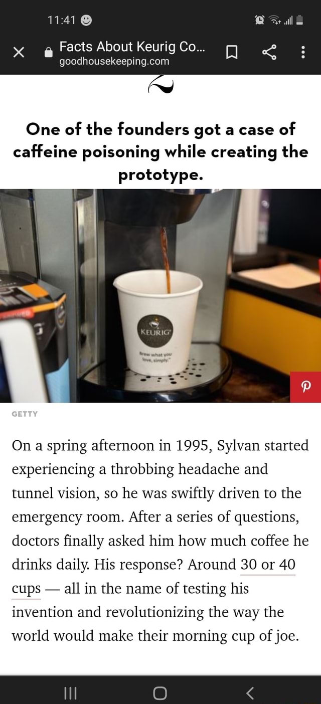 All Facts About Keurig Co... One of the founders got a case of