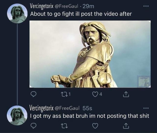 Vercingetorix Freegaul About To Go Fight Ill Post The Video After Vercingetorix Freegaul I Got 