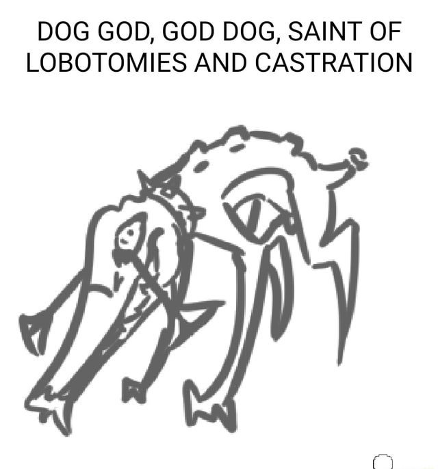 Dog God, God Dog, Saint Of Lobotomies And Castration - Ifunny