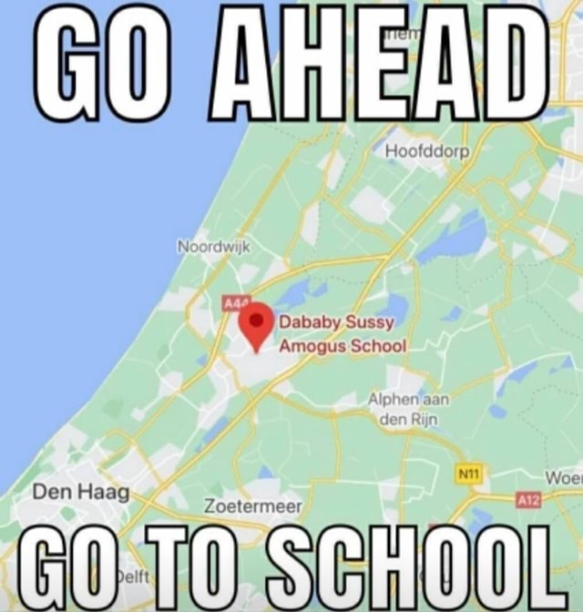 GO AHEAD Dababy Sussy if Amogus School Woe Zoetermeer Den Haag - iFunny