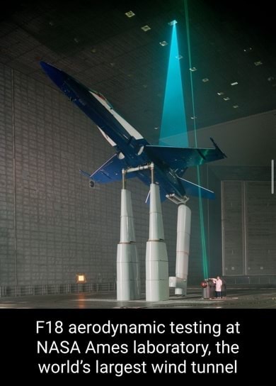 Aerodynamic testing at NASA Ames laboratory, the world's largest wind ...