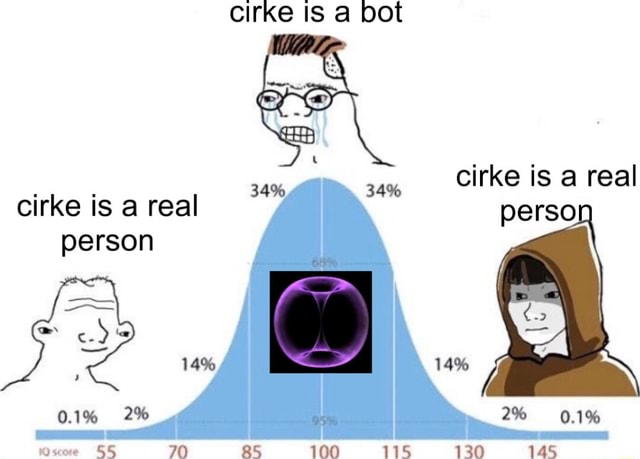 Cirke IS a bot 34% cirke is a real person cirke is a real person 14% SS ...