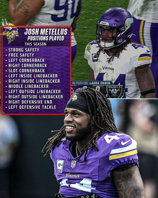 JOSHOFALLTRADES Vikings Captain Josh Metellus Has Played Every ...