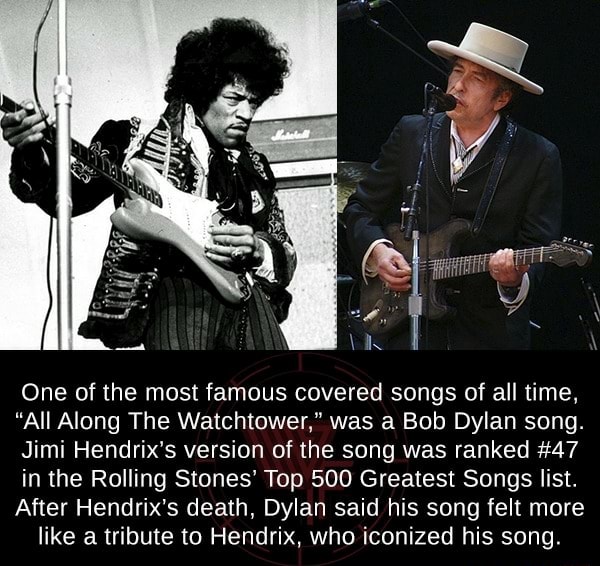 One of the most famous covered songs of all time, "All Along The