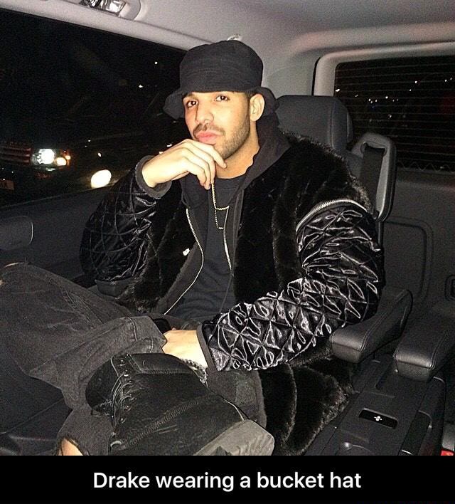 Drake wearing a bucket hat - Drake 