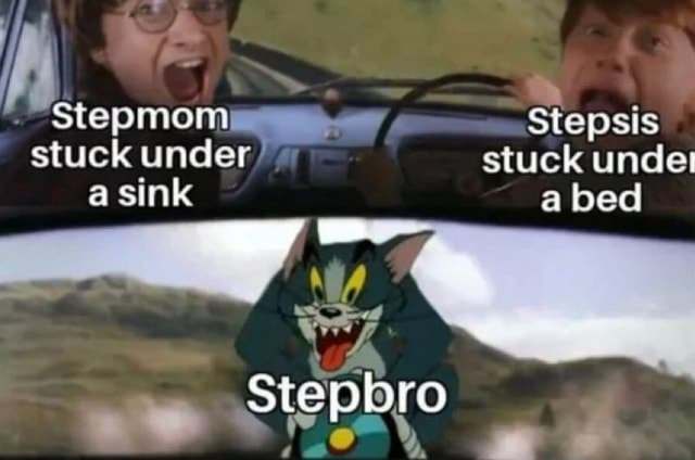Ty Stepmom Stepsis stuck under stuck uncle a sink a bed - iFunny