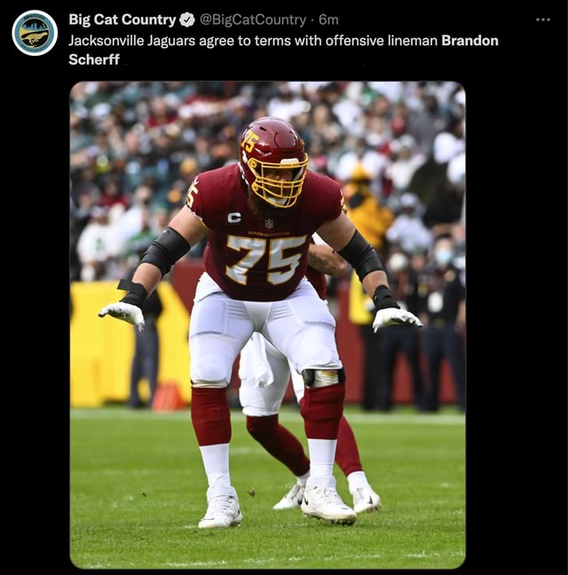 2022 NFL Free Agency: Jacksonville Jaguars agree to terms with offensive  lineman Brandon Scherff - Big Cat Country