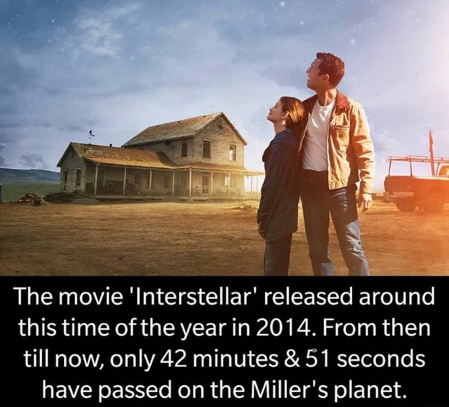 The movie 'Interstellar' released around this time of the year in 2014