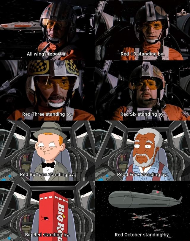 All wings report in. Red 10 standing by. Red Three standing by. Red Six