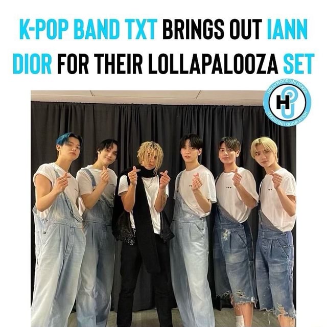 OP BAND TXT BRINGS OUT IANN DIOR FOR THEIR LOLLAPALOOZA SET iFunny