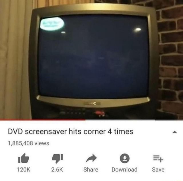 The DVD screensaver hitting the corner : r/nostalgia