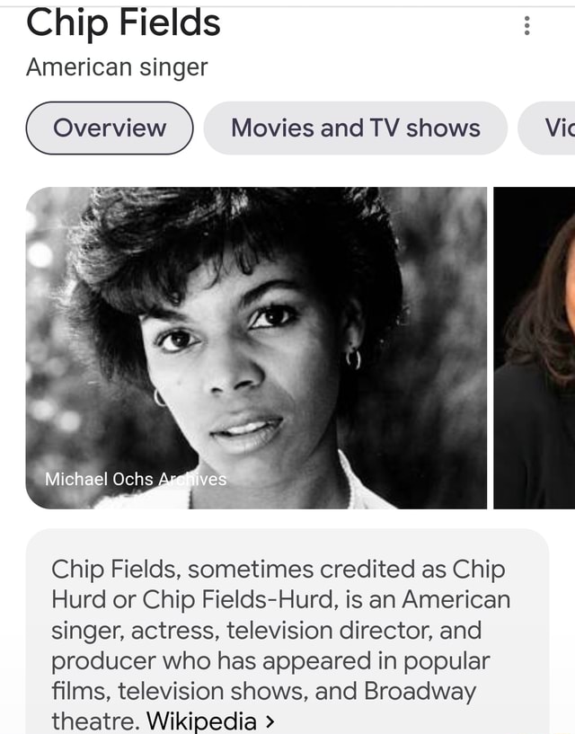 Chip Fields American singer Movies and TV shows Vic Michael Ochs Chip
