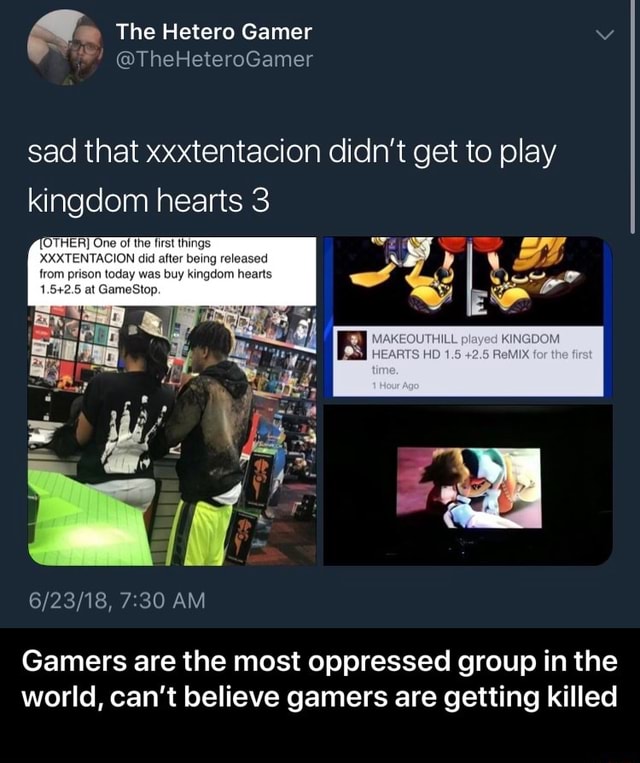 the most oppressed group of all gamers