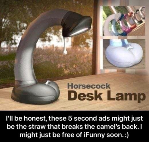 horse cock lamp