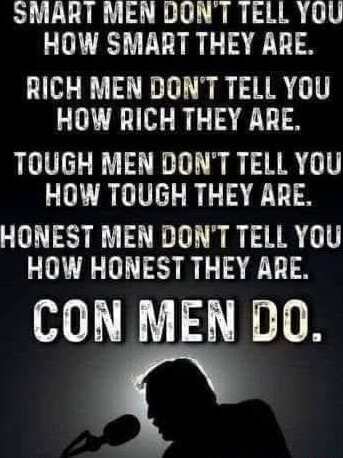 SMART MEN DONT TELL YOU HOW SMART THEY ARE. RICH MEN DON'T TELL YOU HOW ...